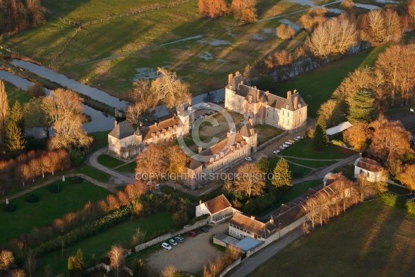 Château de Gillevoisin vue du ciel
