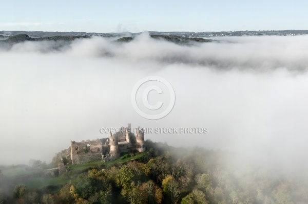 Château Rocher vue du ciel en paramoteur