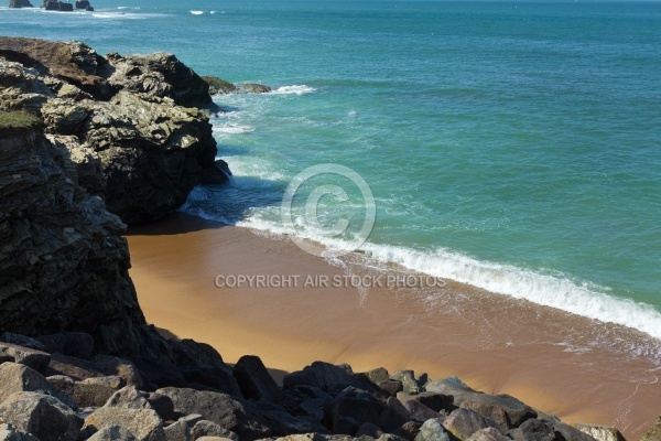 Crique et plage de rêve , corniche de Saint-hilaire-de-Riez de