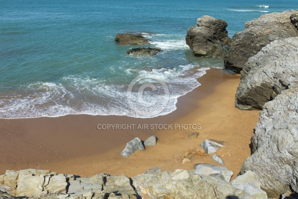 Crique et plage de rêve , corniche de Saint-hilaire-de-Riez de Crique et plage de rêve , corniche de Saint-hilaire-de-Riez de