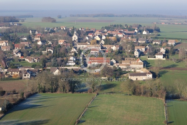 Fontenay-Mauvoisin vu du ,ciel , Yvelines, 78200