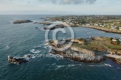 Lanildut , Bretagne Finistère vue du ciel