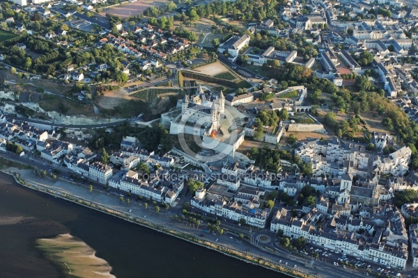 Photo aérienne du château de Saumur