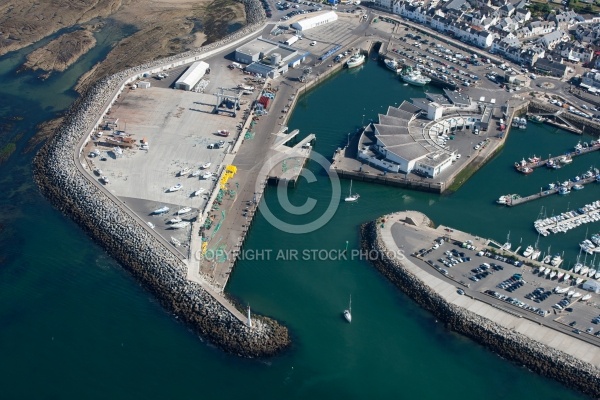 Photo aérienne du port de la Turballe
