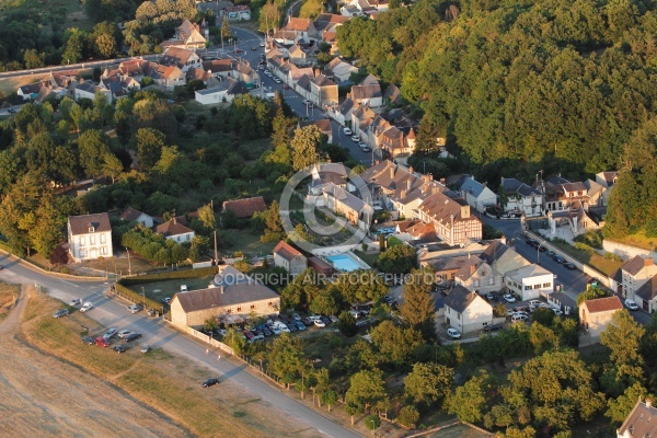 Photographie aérienne de Chaumont-sur-Loire