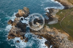 Pointe de Garchine, Porspoder vue du ciel