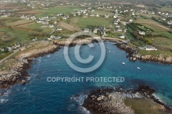 Porspoder, Bretagne Finistère vue du ciel