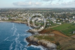 Porspoder, Bretagne Finistère vue du ciel