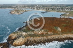 Porspoder, Bretagne Finistère vue du ciel