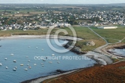 Porspoder, Bretagne Finistère vue du ciel