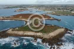 Presqu île de St-Laurent, Porspoder vue du ciel