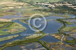 Réserve Ornithologique du Teich vue du ciel