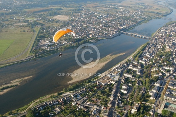 Survol de la Loire en ULM paramoteur - Blois 41