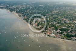 Vue aérienne d Andernos, bassin d Arcachon, Gironde, 33