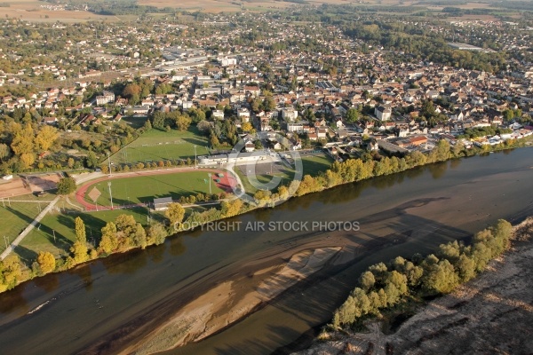 Vue aérienne de Cosne-Cours-sur-Loire