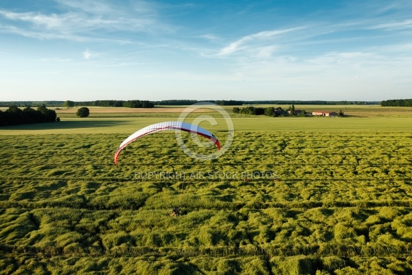 Agriculture en rÃ©gion Parisienne vue du ciel