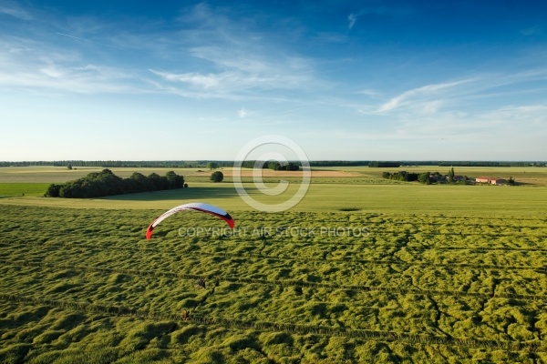 Agriculture en rÃ©gion Parisienne vue du ciel