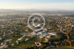 Ales, Le Gard vue du ciel