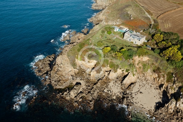 Ancien fort d Illien, Ploumoguer vue du ciel