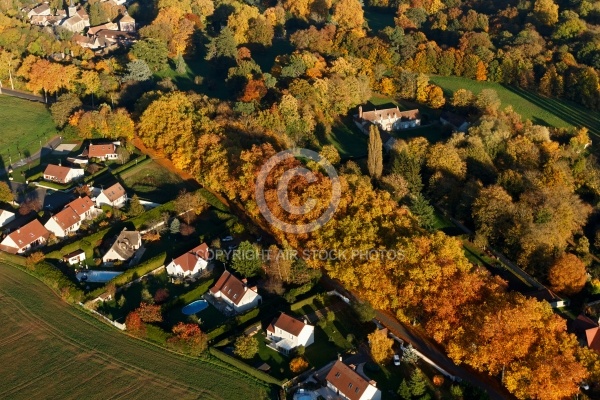 Angervilliers couleurs d automne vue du ciel