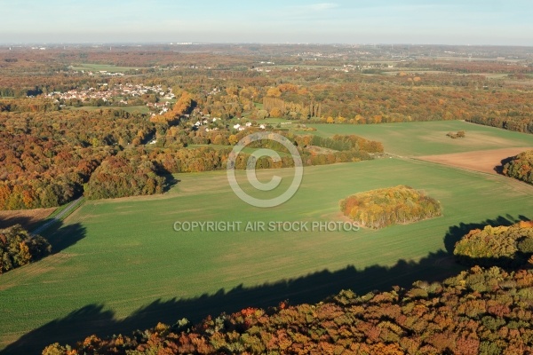 Angervilliers vue du ciel