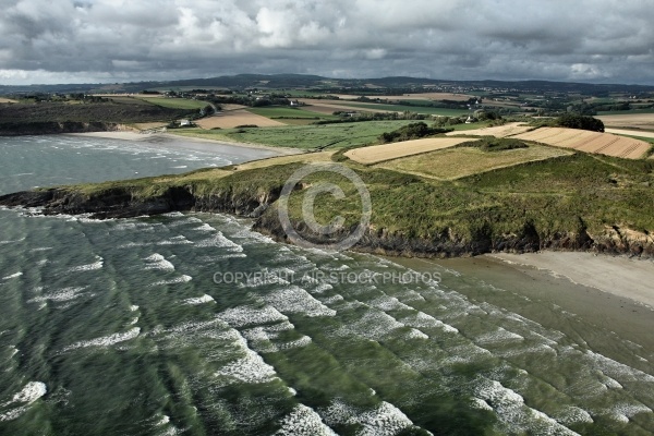 Anse de Kervigen vue du ciel, Finistère