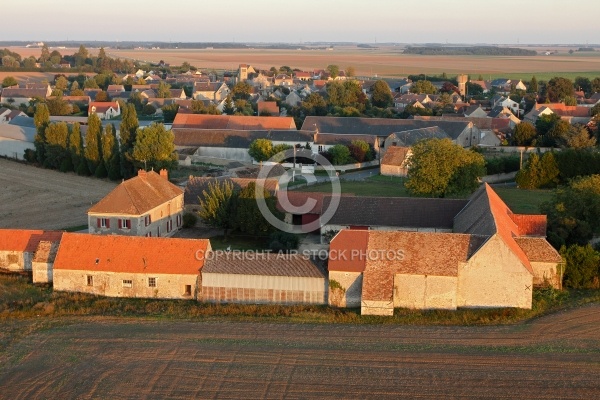 Authon-la-Plaine vue du ciel