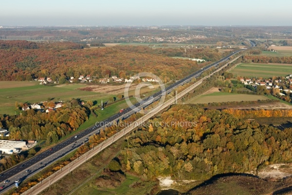 Autoroute A10 Forges-les-Bains vue du ciel