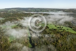 Auvergne vue du ciel , le Pays de Ménat