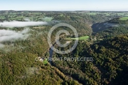 Auvergne vue du ciel , le Pays de Ménat