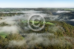 Auvergne vue du ciel , le Pays de Ménat