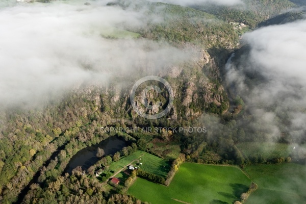 Auvergne vue du ciel , le Pays de Ménat