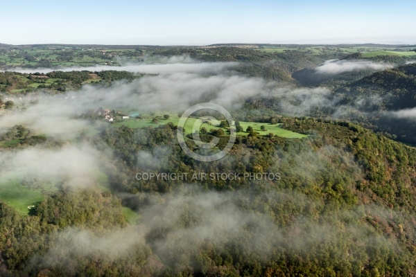 Auvergne vue du ciel , le Pays de Ménat