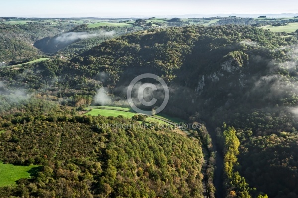 Auvergne vue du ciel , le Pays de Ménat