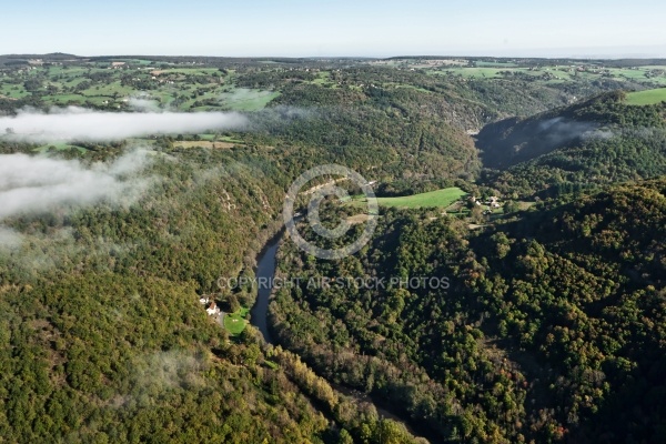 Auvergne vue du ciel , le Pays de Ménat