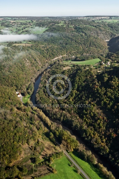 Auvergne vue du ciel , le Pays de Ménat