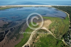 Baie de Bonne Anse La Palmyre vue du ciel