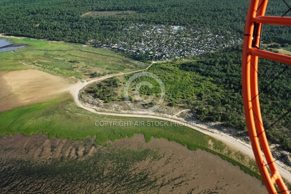 Baie de La Palmyre vue du ciel en paramoteur