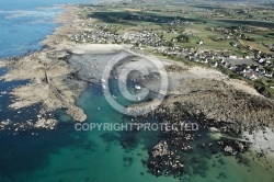 Baie du Kernic porz Guen, Le Finistere vu du ciel