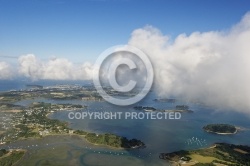 Baie du lindin, Pointe de Bréhuidic, Golfe du Morbihan 56