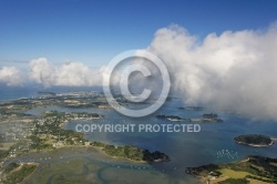 Baie du lindin, Pointe de Bréhuidic, Golfe du Morbihan 56