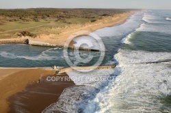 Barage de la Gachère, Brétignolles-sur-Mer vue du ciel