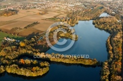 Bassin de Bruyères-le-Châtel vue du ciel