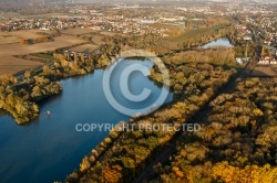 Bassin de Bruyères-le-Châtel vue du ciel