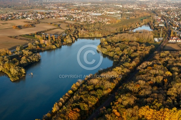 Bassin de Bruyères-le-Châtel vue du ciel