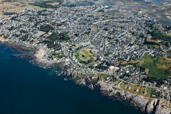 Batz-sur-Mer baie du Carbonet vue du ciel