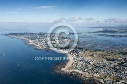 Batz-sur-Mer et les marais salants de Guérande  vue du ciel