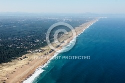 Bayonne vue du ciel de Capbreton