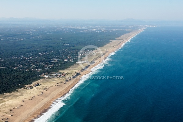 Bayonne vue du ciel de Capbreton