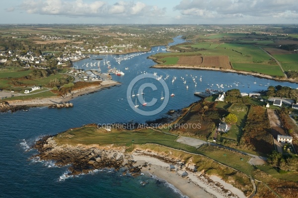 Ber ar Groaz et Lanidut , Bretagne Finistère vue du ciel